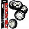 Gilmonte Nils Extreme Rinkinys 4x Riedučių ratukai 70 mm Guminiai Juodi