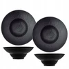 Gilus apvalus Wilmax Slatestone dubuo 22,5 cm 1100 ml porcelianas su akmens imitacija, 2 vnt.