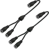 Gintooyun 2 vnt. Dc Y skirstytuvo kabelis 18awg Dc 5,5 mm x 2,1 mm moteriška į dvigubą Dc 5,5 mm x 2,1 mm moterišką ilgintuvą, skirtas Cctv apsaugos kamerai, Led šviesos juostai ir kt. (0,29 m)