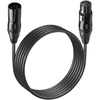 Gintooyun Dmx kabelis 4 kontaktų signalo Xlr tėtis į moterį Dmx512 Xlr tėtis į moterį scenos šviesos signalo kabelis su metalinėmis jungtimis, jungtis scenos zonos Dj apšvietimo įrangai (1,8 m) (1,8 m, 4 kontaktų)