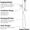 Gionar 3 dalių lupimo įrankių rinkinys, daržovių skustukai su paaštrintu pjovikliu, švytuoklinis skustukas, bulvių skustukas, aukštos kokybės daržovių skustukas su tuščiaviduriu smidrų skustuku