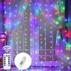 Girlianda varvekliai užuolaida 300 Led 3mx3m + Usb + pultelis