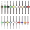 Giswell 20 dalių mini grąžtų rinkinys, preciziškas mini grąžtas pagamintas iš volframo plieno metalui ir grandinėms, 0,1–1,0 mm, 1,1–2,0 mm, graviravimo grąžtas, skirtas smulkiam gręžimui