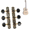 Gitaros stygų derinimo mygtukai, lengvai naudojamas 1:18 stygų derintuvas mechanikams, klasikinės gitaros stygų derintuvas, gitaros stygos, derintuvo kaiščiai klasikinei gitarai derinti