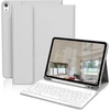 Gkabxy dėklas su klaviatūra, skirtas ipad air 11 colių (m3/m2) 2025/2024, ipad air 5 4-os kartos – įkraunama bluetooth klaviatūra, qwertz išdėstymas, pilka