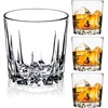 Glaskey viskio stiklų rinkinys, 4 vnt., 300 ml krištolinės kokteilinės taurės be švino, viskio taurė kokteiliams, romui, degtinei, škotiškam viskiui, džinui, konjakui, vandeniui, galima plauti indaplovėje, viskio taurė dovana vyrams tėčiui