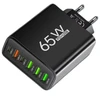 Global Technology Greitasis 6 prievadų tinklo įkroviklis 2x usb-c, 4x usb-a 65w