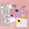 Globeleland 3d keturių sezonų pjovimo štampai su kavos puodelio rinkiniu šventėms metalinis kavos puodelio rėmelis pjovimo štampai kortelių gamybai "pasidaryk pats" scrapbooking dekoravimo įspaudimas