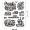 Globleland Padėkos dienos gausybės ragas, 18,01 x 22,00 cm, Padėkos dienos maistas, Eva antspaudas, reljefinis antspaudas, guminis antspaudas, skirtas "pasidaryk pats" scrapbooking'ui ir kortelių gamybai, popieriaus amatų dekoravimui