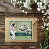 Globleland silikoninis antspaudas "keliaujanti moteris": karavanas, palapinė, skaidrus antspaudas moterims, skirtas kortelių gamybai, "pasidaryk pats" scrapbooking amatams