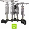 Go biker dviračių laikiklis 2 ir 4 elektriniams ir standartiniams dviračiams, talpa 60 kg, apsauga nuo vagystės, sulankstomas, pakreipimo funkcija, pilot 6 funkcijos, e-bike (pro z4)