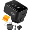 Objektyvas Godox X3-f kameros blykstės paleidiklis belaidis blykstės paleidiklis E-ttlii 2.4ghz belaidis blykstės paleidiklis su oled ekranu, X3-f įkraunamas (type-c), patobulintas Godox Xpro-f modelis