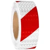 Goiehir 12 m x 5 cm atšvaitinė juosta, lipni atšvaitinė juosta, raudona / balta, įspėjamasis lipdukas, atšvaitinė juosta, įspėjamajam žymėjimui, sauga
