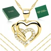 Golden Celebrity Gražus auksinis vėrinys širdis pr. 925/585 dovana mergaitei