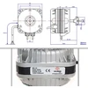 Goldman Service butelių ventiliatoriaus variklis - 5 W / 1300 Rpm - vertikalus šaldiklis - suderinamas su pagrindiniais prekių ženklais (5w)