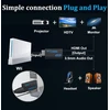 Goldoars Wii Hdmi adapteris, Wii į Hdmi adapteris, 1080p/720p Hd konverterio adapteris su 3,5 mm stereo garso lizdu + 1,5 m Hdmi kabelis, palaiko Ntsc/pal formatą Smart Tv Hdtv (juodas)