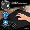 Gomin Xl pelės kilimėlis - 440 x 350 mm didelis žaidimų pelės kilimėlis - be trukdančio logotipo ir apsiūtais kraštais - neslystantis ir atsparus vandeniui - pagerina greitį ir tikslumą Pc, biurui, nešiojamam kompiuteriui - juodas