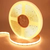 Goming 24 V 10 m dvigubos eilės Cob Led juosta šiltai balta 3000 K Led juosta 600 Led/m Led juosta lipni Cri 93+ didelis ryškumas 20000 lm ne vandeniui atspari Ip20 namų dekoravimui (maitinimo šaltinis neįtrauktas)