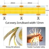 Goming 24 V 10 m dvigubos eilės Cob Led juosta šiltai balta 3000 K Led juosta 600 Led/m Led juosta lipni Cri 93+ didelis ryškumas 20000 lm ne vandeniui atspari Ip20 namų dekoravimui (maitinimo šaltinis neįtrauktas)