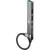 Goobay 5 prievadų usb 3.2 hub slim/usb multiple plug, usb skirstytuvas, usb hub/slim usb-c į 3x usb-a ir 2x usb-c multiport adapteris usb 3.0 hub / 5 gbits usb skirstytuvas / 74460