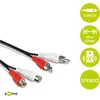 Goobay 50437 stereo ilgintuvas 2x Rca, 10 m laido ilgis