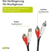 Goobay 50437 stereo ilgintuvas 2x Rca, 10 m laido ilgis