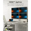 Goobay 58482 hdmi skirstytuvas 1 į 4 išėjimus / 4k prie 30hz (2160p) hdmi skirstytuvas / hdmi 1.4 jungiklis keturiems monitoriams su 60hz prie 1080p