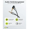 Goobay 65277 aux audio 0,5 m / 90 laipsnių kampo kištukas / 3,5 mm jack kabelis su tekstiline danga / tinka mobiliesiems telefonams, ausinėms, konsolei