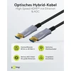 Goobay 65564 hdmi 2.1 (aoc) kabelis 80 m / 8k 60 hz ir 4k 120 hz šviesolaidinis kabelis / optinis hdmi kabelis, skirtas hdtv, projektoriui, monitoriui ir kt. / aktyvus av kabelis