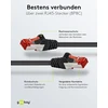 Goobay 65977 cat6 tinklo kabelių rinkinys iš 5/ekranuotas patch kabelis s/ftp/cu ethernet kabelis, pimf, lszh/cat 6 kabelis su 10 gbit/s / juodas / 5 x 5 m