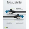 Goobay 66045 cat 6a tinklo kabelis, 10 vnt. rinkinys / ekranuotas s/ftp patch kabelis / cu ethernet kabelis, pimf, lszh / cat 6a kabelis su 10 gbit/s / juodas / 10 x 2 m