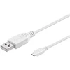 Goobay 96192 usb 2.0 hi-speed kabelis, baltas, 0.6m ilgio