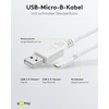 Goobay 96192 usb 2.0 hi-speed kabelis, baltas, 0.6m ilgio