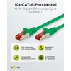 Goobay Cat6 tinklo kabelis, 10 vnt., 3m, žalias, ekranuotas S/ftp