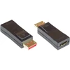 Good Connections Displayport 1.4 į Hdmi 2.0 adapteris - 4k / Uhd @ 60hz - Dp kištukas į Hdmi lizdą - paauksuota jungtis su fiksavimu / fiksavimu - plonas dizainas - juodas, Hdmi-dp14g