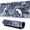 Gopaw žaidimų pelės kilimėlis, stalo kilimėlis, didelis žaidimų pelės kilimėlis su neslystančiu pagrindu žaidimų kambariui namų biure (abstract Liquid 7, 300 x 770 x 3 mm)