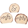 Gorgecraft 3 vnt. 3 stilių medinis ženklas "mr. Mrs." nebaigtas medinis diskas galvos stalas kaimiškas vintažinis rankraštis raidė nuotaka ir jaunikis dekoracija vestuvių stalo ceremonijos jubiliejaus vakarėliui valentino
