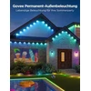 Govee nuolatinis rgbic lauko apšvietimas su 72 scenos režimais, 45 m su 108 led karnizo žibintais, ip67 atsparus vandeniui, skirtas vakarėliams, žaidimų dienai, kasdieniam apšvietimui, veikia su alexa, google assistant