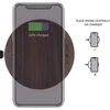 Gowood - 15w greitas belaidis įkroviklis iš riešutmedžio - greitas belaidis įkroviklis su 2m tvirtu ir patvariu įkrovimo kabeliu - led integruotas belaidis usb-c įkroviklis
