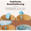Grana Home Koby bambukinis popieriaus krepšys - 8.5 L atliekų dėžė su maišelio laikikliu - stilinga ir tvari dėžė biurui, vonios kambariui ir svetainei (natūralus)