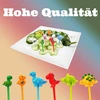 Gražios 3d dinozauro dekoratyvinės vaisių šakutės maistui, pagamintos iš aukštos kokybės plastiko iš Selectico iš Es