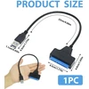 Greacesrio Usb 3.0 į Sata adapteris su 12v 2a Dc maitinimo šaltiniu Ssd ir Hdd, Usb į Sata, adapteris 2.5" arba 3.5" kietajam diskui
