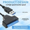 Greacesrio Usb 3.0 į Sata adapteris su 12v 2a Dc maitinimo šaltiniu Ssd ir Hdd, Usb į Sata, adapteris 2.5" arba 3.5" kietajam diskui