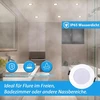 Grebeam 12 vnt. 5 W Led vonios kambario prožektorių rinkinys, 450 lm, Ip65 Led prožektoriai, šiltai balta, neutrali balta, šalta balta, 3000 K/4000 K/6000 K, įleidžiamas Led prožektorius, 230 V, išpjovos skylės dydis: skersmuo