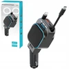 Greitas automobilinis įkroviklis su laidu telefonui Pd 96w Usb Usb-c 3a Qc