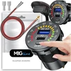 Greitas motociklinis automobilinis įkroviklis 48w 2x Usb Type-c Pd 30w Voltmeteris