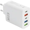 Greitasis įkroviklis Usb C 65w 5 Porto, kelių lizdų Usb įkroviklis, kelių įkrovimo lizdas, mobiliojo telefono įkroviklis telefonui