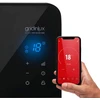 Gridinlux Homely Wifi elektrinis radiatorius Warm Juodas 2000 W programuojamas valdymas mobiliuoju telefonu per programėlę ir Wifi 2 galios lygiai mažas energijos suvartojimas atsparumas Ip24