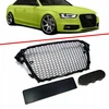 Grillio grotelės Audi A4 B8.5 8k2 12- Rs look blizgus juodas korio Pdc