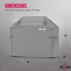 Grillman kepsninės uždangalas dujinei kepsninei, atsparus lietui, apsauginis Bbq uždangalas, atsparus dulkėms, kepsninės brezentas, kepsninės apsauga 132 x 66 x 109 cm - pilkas